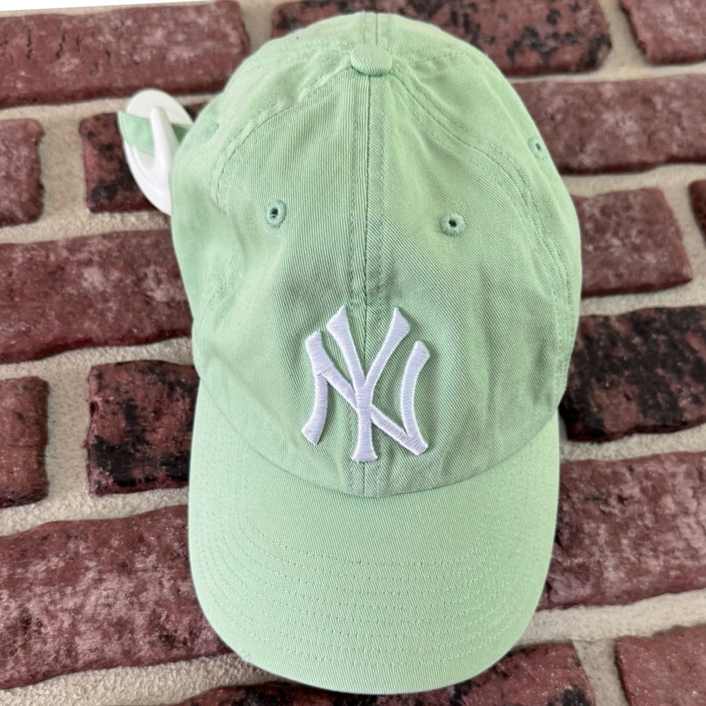 '47 New York Yankees Hat Mint Green Cotton Adjustable Baseball Cap NYY Fan Girl